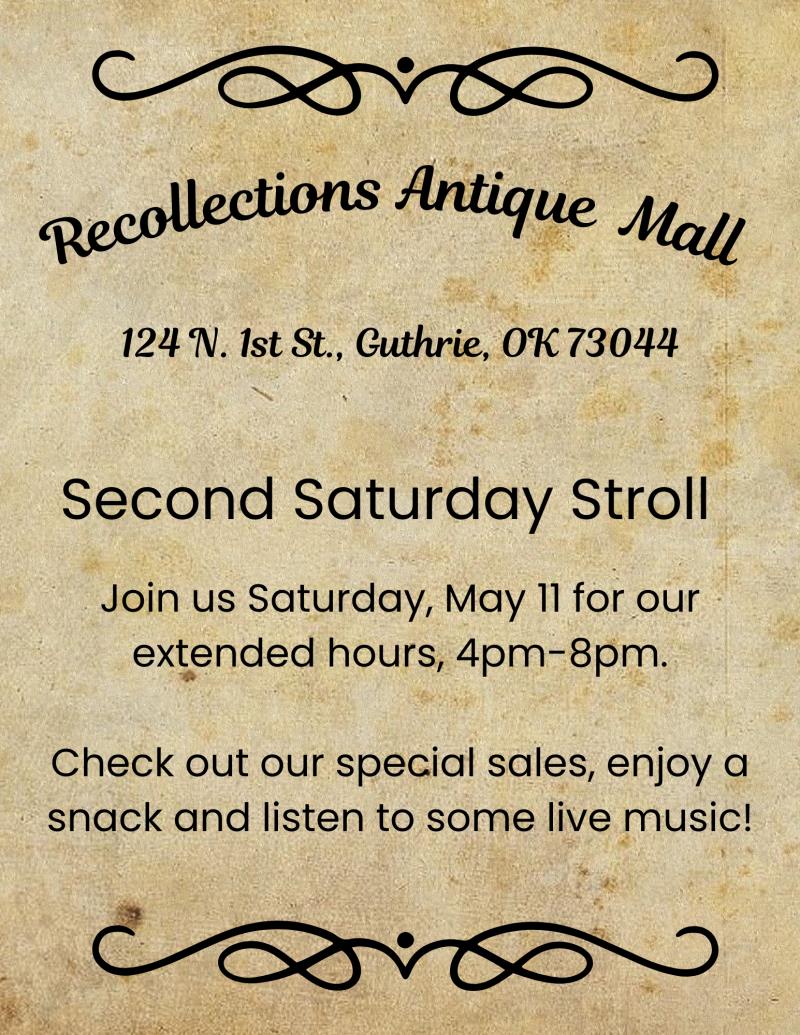Recollections 2nd Saturday Stroll