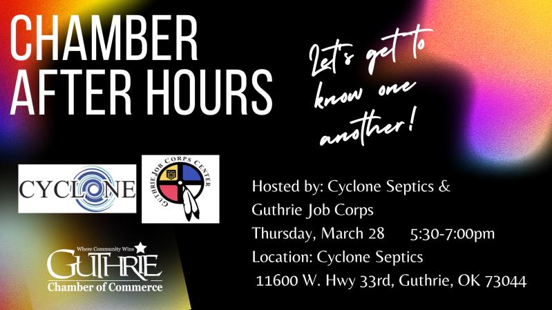 Chamber After Hours - Cyclone Septics/Guthrie Job Corps