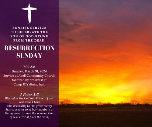 Sunrise Service Resurrection Sunday