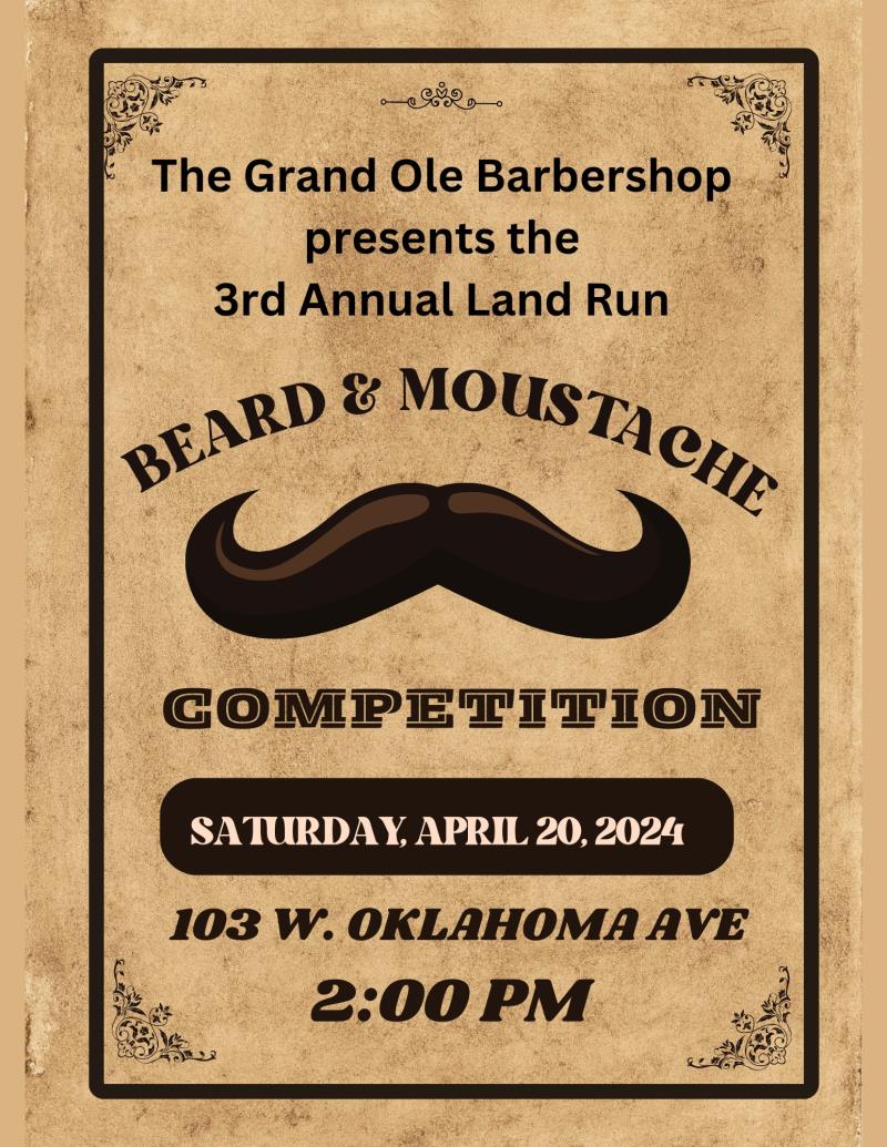 3rd Annual  Land Run Beard & Moustache Competition