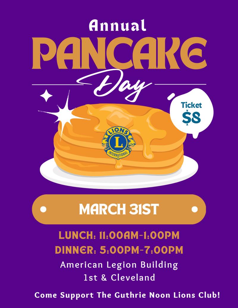 Guthrie Noon Lions Pancake Day